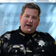 Sacramento sheriff Scott Jones speaks about the arrest of accused rapist and killer Joseph James DeAngelo during a news conference on April 25, 2018, in Sacramento, Calif.